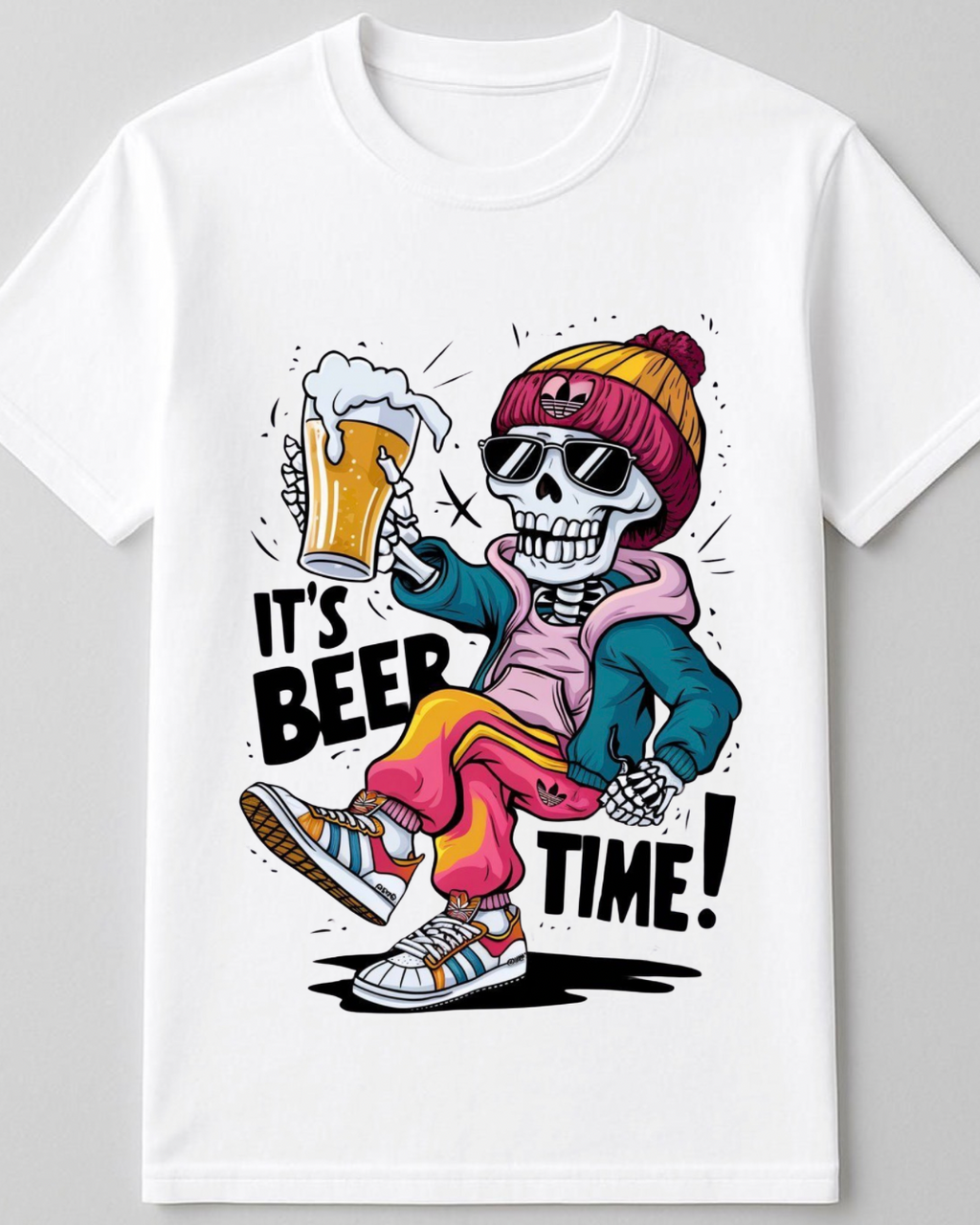 Beer Time Skellie Tee