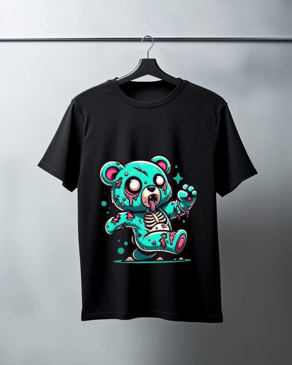 Undead Teddyz Tee – Black & White Edition