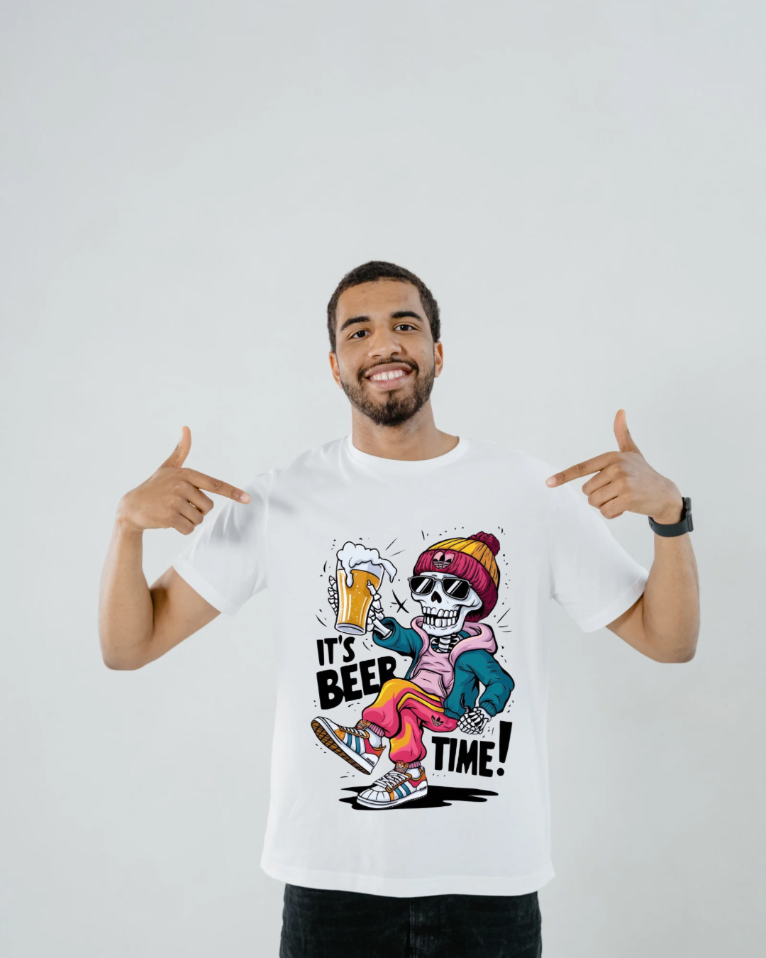 Beer Time Skellie Tee