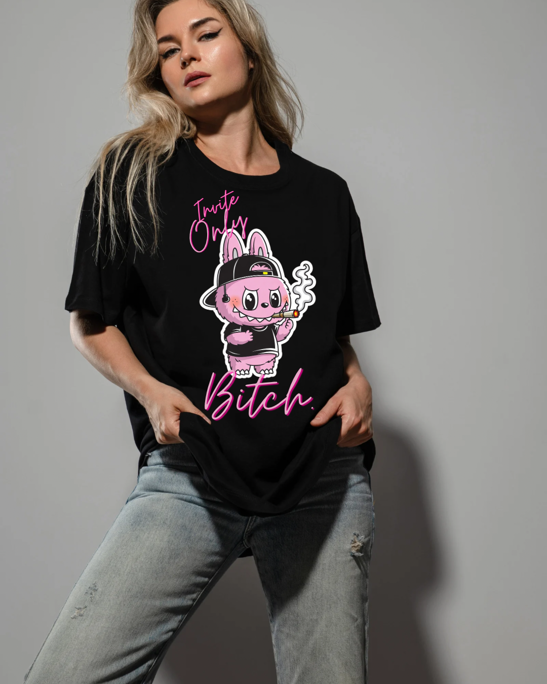 Labubu or Lafufu? 2-in-1 Monster Bundle Pack (Unisex Oversized Tee + Cropped Sweatshirt)