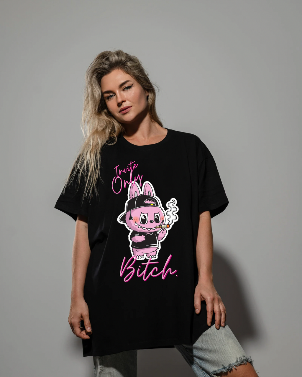 Labubu or Lafufu? 2-in-1 Monster Bundle Pack (Unisex Oversized Tee + Cropped Sweatshirt)