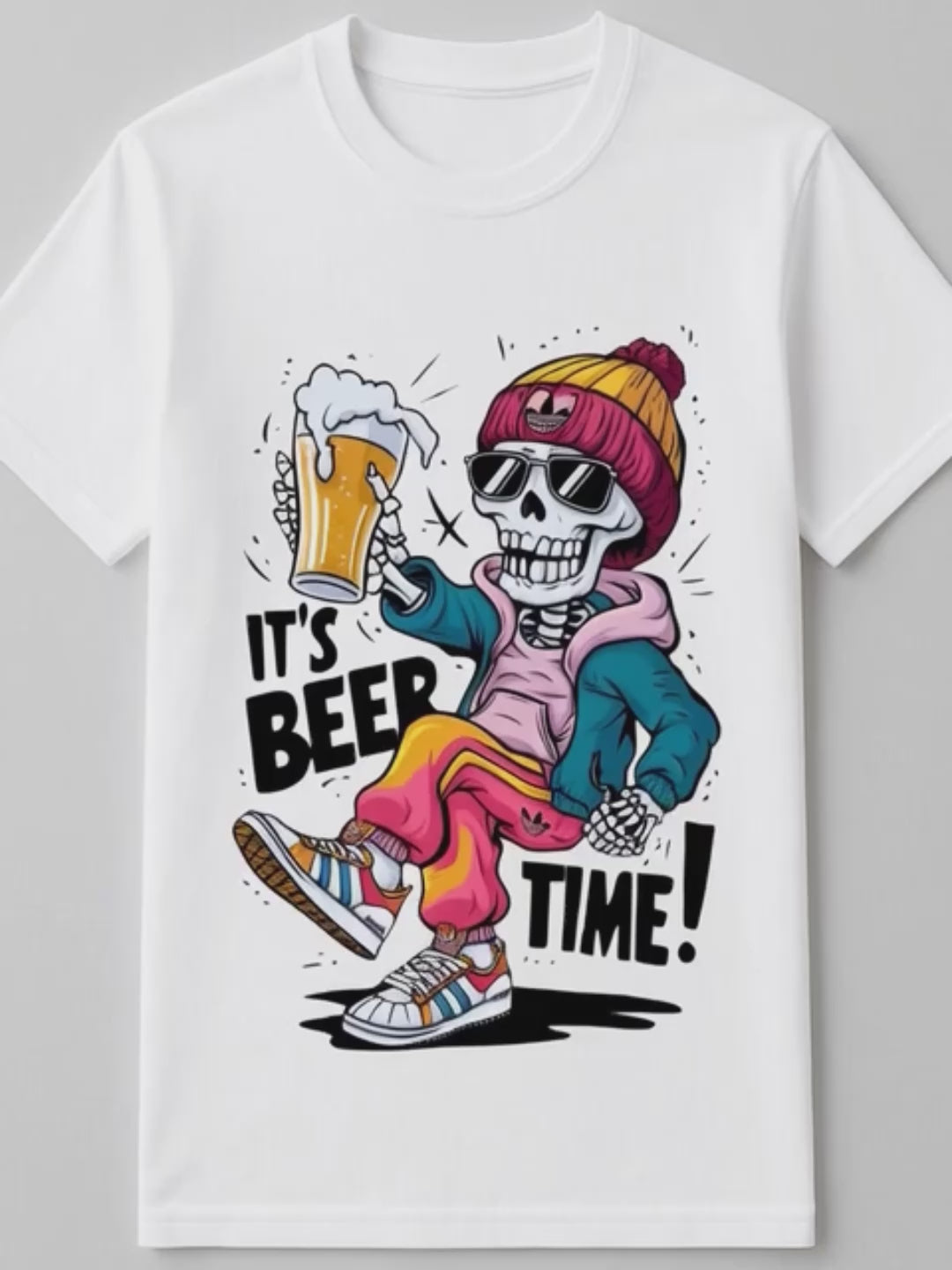 Beer Time Skellie Tee